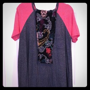 LulaRoe Large Carly and Paisley TC leggings